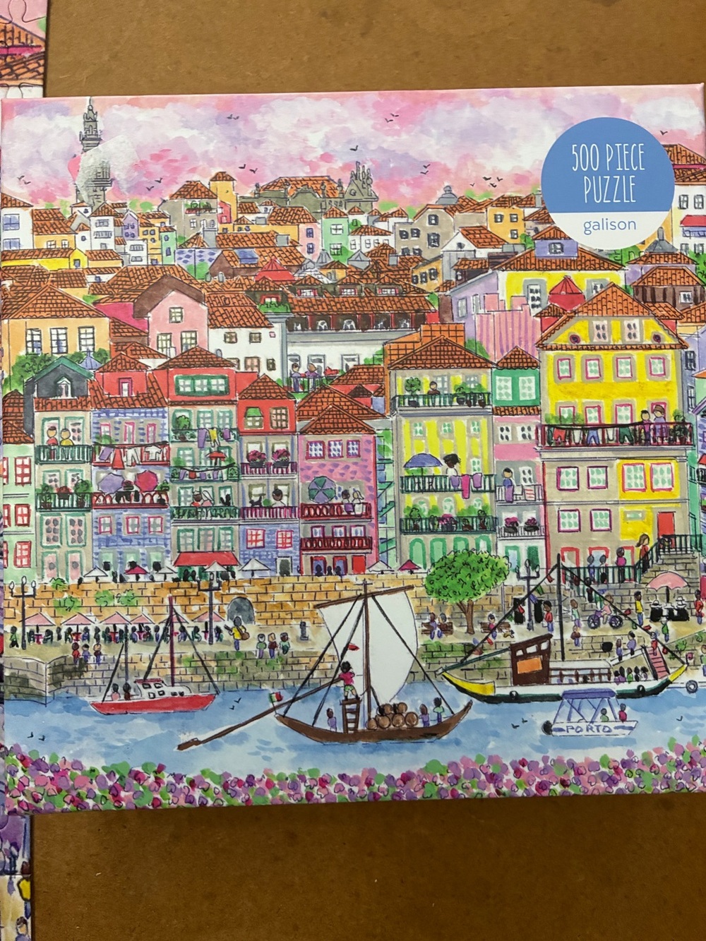 Galison Porto Harbor 500-Piece Puzzle Portugal